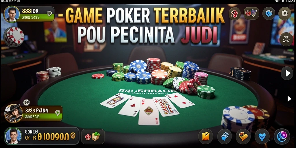 Screenshot gameplay 888IDR menunjukkan aksi poker yang mendebarkan.