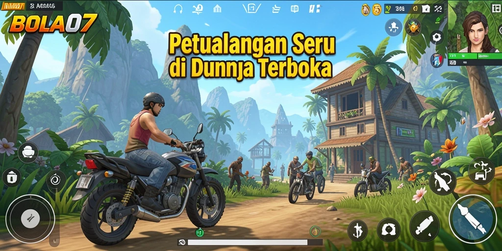 Tampilan menarik dari gameplay <strong>BOLA07</strong> dengan karakter dan dunia terbuka.