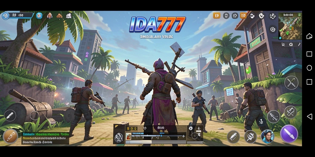 Screenshot gameplay IDA777 yang menampilkan interaksi pemain di dunia virtual.