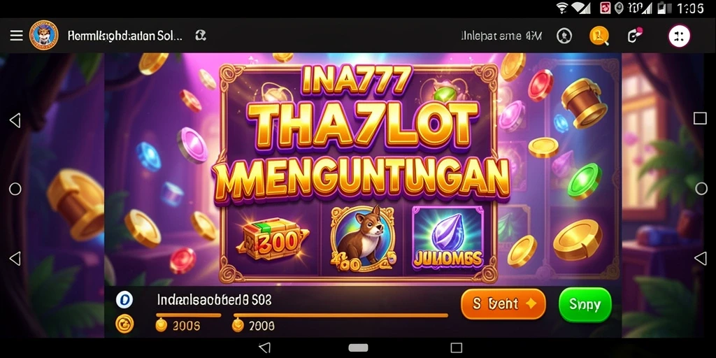 Tampilan dinamis gameplay Slot di INA777 yang mengasyikkan.