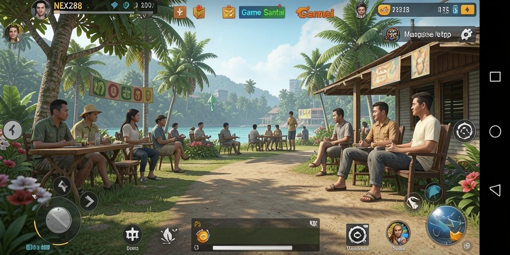 Screenshot gameplay NEX288 menampilkan keseruan bermain santai.