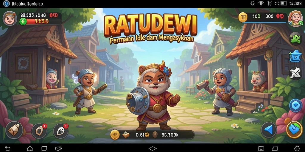 Screenshot gameplay RATUDEWI menunjukkan pengalaman bermain Idle yang menarik.