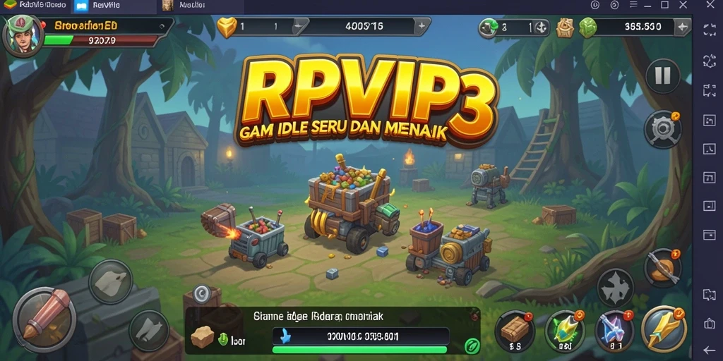 Tampilan menarik dari gameplay RPVIP3 yang menyenangkan.