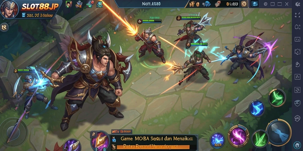 Tampilan gameplay SLOT88JP yang menegangkan dan dinamis.
