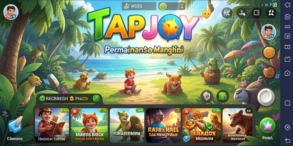 Screenshot gameplay TAPJOY dengan grafis menawan dan fitur menarik.